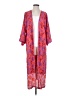 Jessica Simpson 100% Polyester Floral Multi Color Pink Cardigan Size S - photo 1