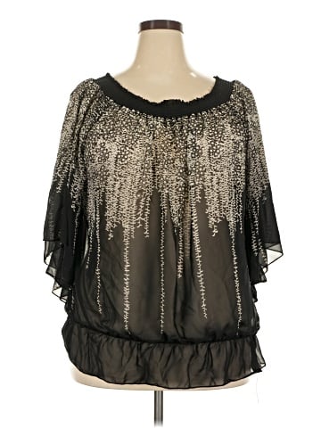 Janette Plus 3/4 Sleeve Blouse (view 1)