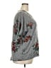 Bobbie Brooks Floral Gray Pullover Sweater Size 3X - photo 4