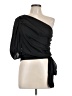 Left Coast by Dolan 100% Polyester Black 3/4 Sleeve Blouse Size L - photo 1