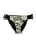 L Space Graphic Black Swimsuit Bottoms Size S - photo 1