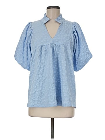 Umgee Short Sleeve Blouse (view 1)