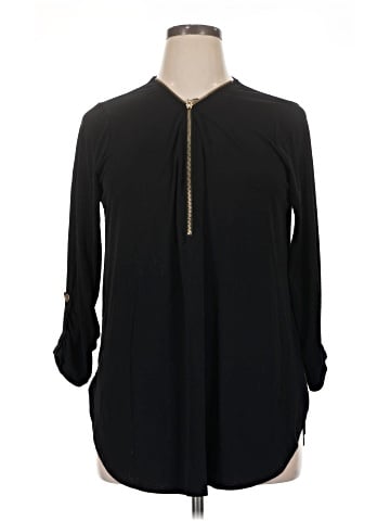 Zenana Long Sleeve Blouse (view 1)