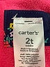 Carter's 100% Polyester Floral Blue Coat Size 2T - photo 3