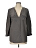 Assorted Brands 100% Silk Gray 3/4 Sleeve Silk Top Size L (estimated) - photo 1