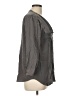 Assorted Brands 100% Silk Gray 3/4 Sleeve Silk Top Size L (estimated) - photo 4