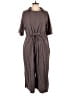 Meg Solid Gray Brown Jumpsuit Size L - photo 1