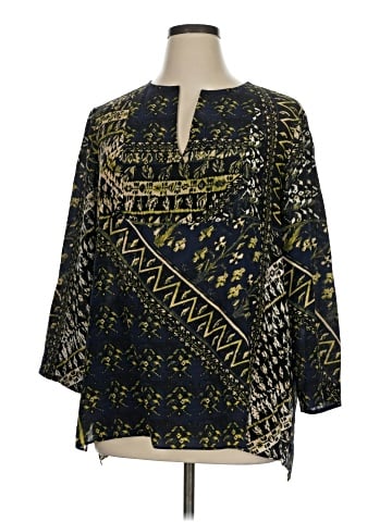 Lafayette 148 New York 3/4 Sleeve Blouse (view 1)