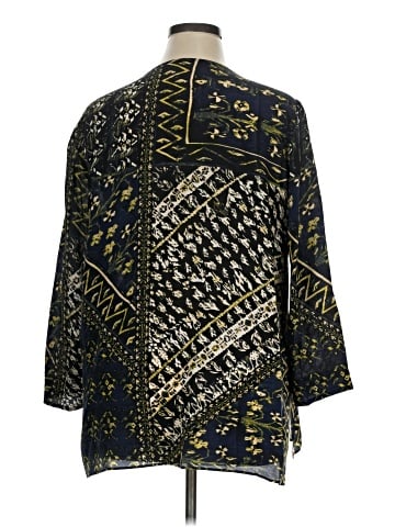 Lafayette 148 New York 3/4 Sleeve Blouse (view 2)