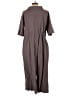 Meg Solid Gray Brown Jumpsuit Size L - photo 2