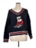 Cupcakes & Cashmere Plaid Blue Pullover Sweater Size XL - photo 1
