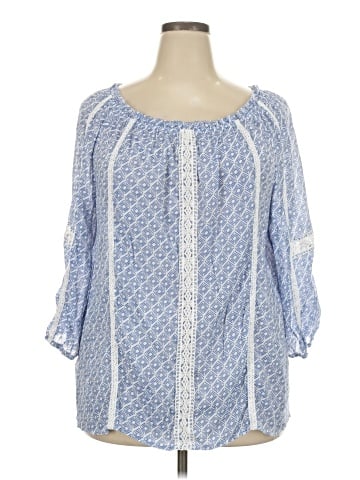 I.N. Studio 3/4 Sleeve Blouse (view 1)