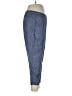 Old Navy Chevron-herringbone Blue Linen Pants Size L - photo 4