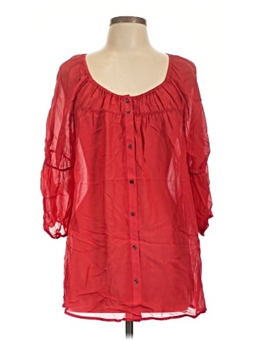 Vanessa Virginia 3/4 Sleeve Silk Top (view 1)
