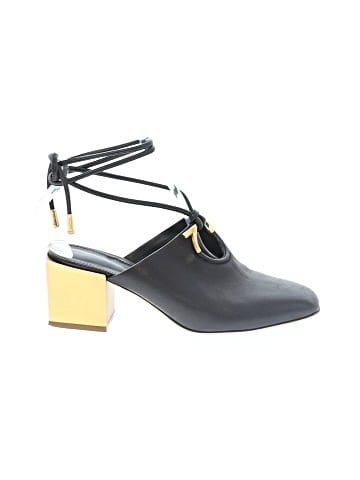 Salvatore Ferragamo Leather Lace Up Mules (view 1)