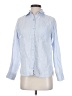 Athleta 100% Linen Blue Long Sleeve Button-Down Shirt Size XXS - photo 1
