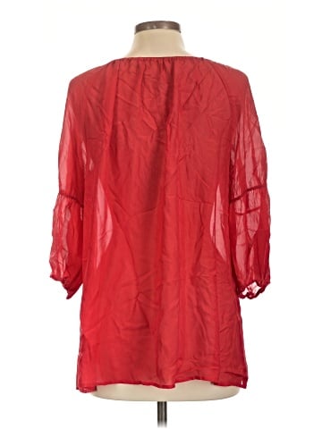 Vanessa Virginia 3/4 Sleeve Silk Top (view 2)