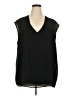 Calvin Klein 100% Polyester Black Sleeveless Blouse Size 2X - photo 1