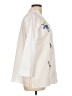 misook Floral White Ivory 3/4 Sleeve Button-Down Shirt Size L - photo 4