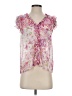 Generation Love 100% Polyester Pink Short Sleeve Blouse Size S - photo 1