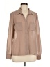 Sans Souci 100% Polyester Tan Long Sleeve Blouse Size M - photo 1