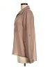 Sans Souci 100% Polyester Tan Long Sleeve Blouse Size M - photo 5