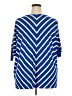 Croft & Barrow Stripes Blue 3/4 Sleeve Blouse Size 2X - photo 2
