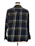 Old Navy 100% Cotton Plaid Blue 3/4 Sleeve Button-Down Shirt Size XXL - photo 2