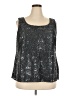 R&M Richards 100% Polyester Silver Sleeveless Blouse Size 18 - photo 1
