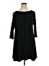 Roz & Ali Solid Black Casual Dress Size XL - photo 1