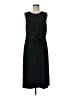 Ann Taylor 100% Polyester Solid Black Casual Dress Size 8 - photo 1