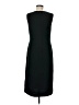 Ann Taylor 100% Polyester Solid Black Casual Dress Size 8 - photo 2