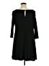 Roz & Ali Solid Black Casual Dress Size XL - photo 2