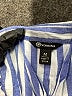 Versona 100% Cotton Stripes Blue 3/4 Sleeve Button-Down Shirt Size M - photo 7