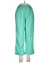 Unbranded 100% Polyester Solid Teal Casual Pants Size M (petite) - photo 1