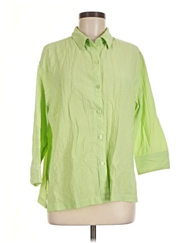 White Stag 3/4 Sleeve Button-Down Shirt (view 1)