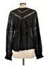 Free People 100% Modal Solid Black Long Sleeve Blouse Size L - photo 2