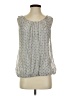 Piazza Roma Gray Sleeveless Blouse Size S - photo 1