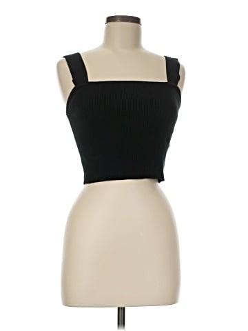 Madewell Dearing Square-Neck Crop Sweater Tank (view 1)