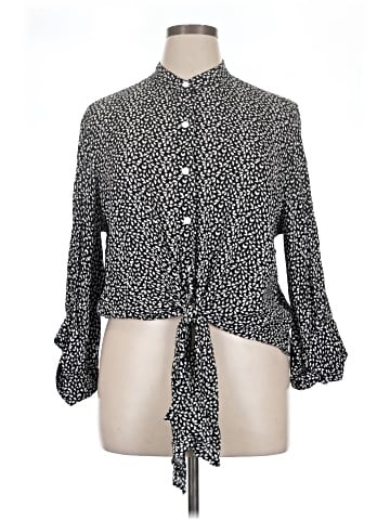 Karen Kane Long Sleeve Blouse (view 1)