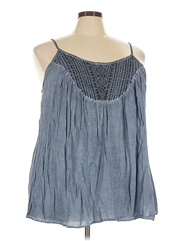 Pre-owned Torrid Sleeveless Blouse In Gray
