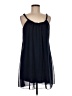 Lux 100% Polyester Solid Blue Casual Dress Size M - photo 1