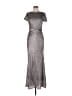 Betsy & Adam 100% Polyester Metallic Silver Cocktail Dress Size 12 - photo 1