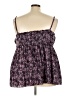 Venezia 100% Polyester Paisley Purple Sleeveless Blouse Size 22 - 24 Plus - photo 2