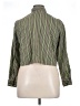 Roaman's Stripes Green Long Sleeve Blouse Size 14 (M) - photo 2