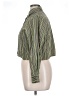 Roaman's Stripes Green Long Sleeve Blouse Size 14 (M) - photo 5