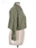 Roaman's Stripes Green Long Sleeve Blouse Size 14 (M) - photo 4