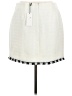 Milly 100% Polyester Houndstooth Ivory Casual Skirt Size 10 - photo 2