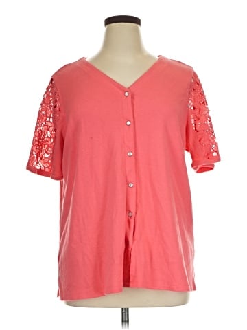 Quacker Factory Short Sleeve Henley (view 1)