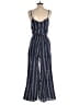 Fire Los Angeles Chevron-herringbone Blue Jumpsuit Size S - photo 2
